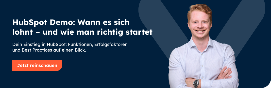 LEVR CTA-Online_Banner ÔÇô Demo HubSpot U╠êberblick (45 Minuten) ÔÇô 1100x360